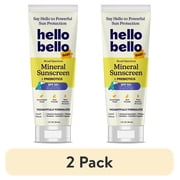 (2 pack) Hello Bello Baby Mineral SPF 55+ Sunscreen Lotion with Prebiotics for Infants, 3.0 fl oz