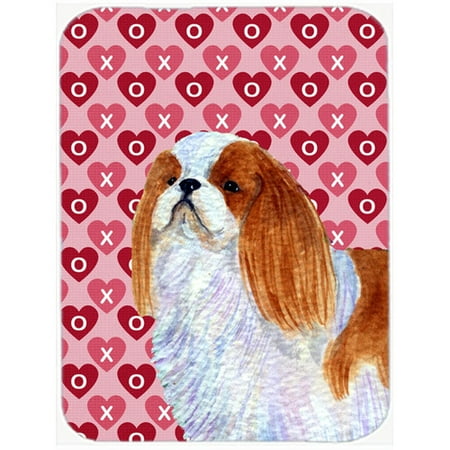 - Caroline's Treasures Valentine Hearts English Toy Spaniel Hearts Love and Valentine's Day Glass Cutting Board
