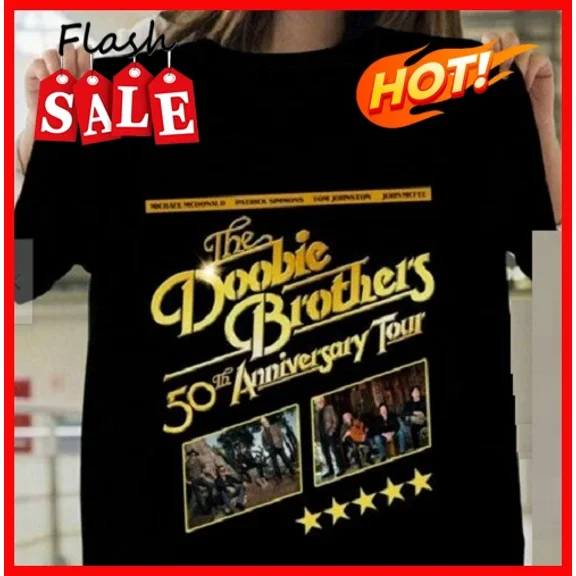 The Doobie Brothers 50th Anniversary T-Shirt Cotton Unisex S-5XL