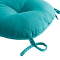 thumbnail image 3 of Sweet Home Collection Bistro Patio Chair Tufted Cushion 15" x 15" x 5 with Ties -Teal, 12 Pack, 3 of 3