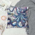 thumbnail image 2 of Chilfamy Cute Octopus Jellyfish Fish Pillow Covers Square Design Indoor Outdoor Pillow Case 20x20in, 2 of 5