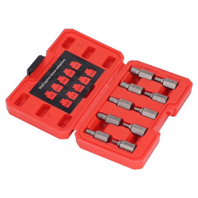 Removedor de tornillos multiestriados juego de extractores de tornillos de velocidad de roscado rápido 10 piezas ahorro de mano de obra para reparación de maquinaria ANGGREK Otros