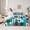 Black Teal Grey, variant on Homewish Happy Camping 7-Piece Twin Bedding Sets for Boys Girls,Adventure Theme Bedding Comforter Set,Geometric Plaid Grid Breathable Sheet Sets,Microfiber Bedroom Decor,Reversible