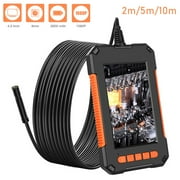 HOTBEST Industrial Endoscope Inspection Camera,1080P HD Borescope IP67 Waterproof Endoscope Snake Camera with Adjustable LED Lights 4.3-inch IPS Screen for Automotive, Engine, Drain