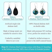 Abalone Shell Colorful Earrings for Women - Beach Jewelry for Women in 925 Sterling Silver Funky Colorful Beautiful Jewelry Birthday Christmas Gifts