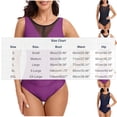 thumbnail image 2 of DISKEBUISS Bikini Set for Women Sexy Mesh Neck Panel - Ruched Tummy Control Bathing Suits Travel Vacation, 2 of 8