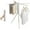 White Travel, variant on Tripod Clothes Drying Rack, Garment Rack Portable and Foldable Space Saving Laundry Drying Rack - Drying Rack Clothing 12 Rods Wooden
