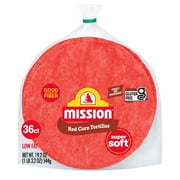 Mission Super Soft Red Corn Tortillas, 36 Count