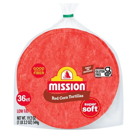 Mission Super Soft Red Corn Tortillas, 36 Count