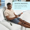 thumbnail image 3 of Homedics Shiatsu Plus Kneading & Vibration Massage Cushion with Heat, Deep Kneading, Lumbar Vibration Waves, 3 Massage Zones, Upper, Lower, Full Back, Gray in Color, 3 of 8