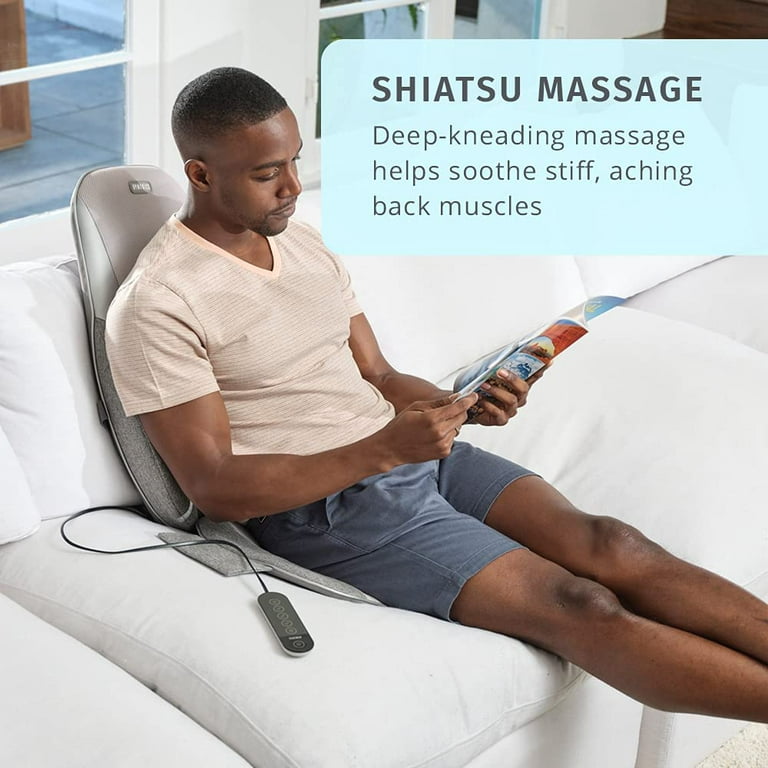 Snailax Official Shop Gel Shiatsu Deep Kneading Massage Cushion with Heat