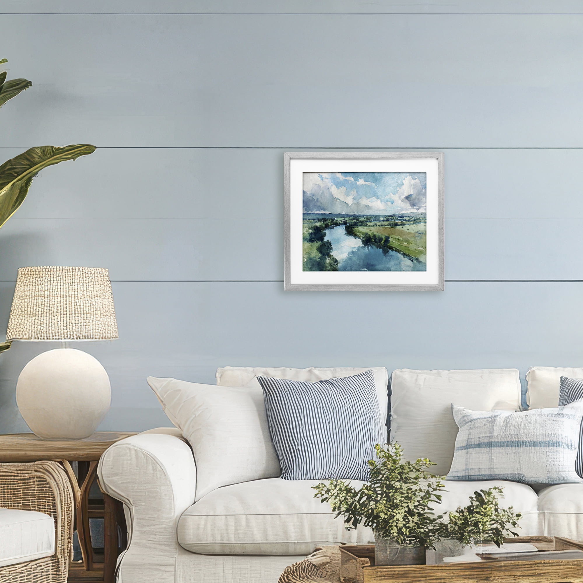 Stupell Industries In The Wild Flow Gray Framed Print Under Glass, design by Svetlana Aleynikova