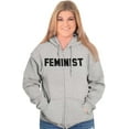 thumbnail image 3 of Feminist Woman Political Equality Zip Hoodie Sweatshirt Women Brisco Brands S, 3 of 5