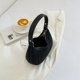 thumbnail image 2 of Bolsa de axila para mujer Bolsa de mano de media luna con cremallera para dama (negro) Tmvgtek Para Estrenar, 2 of 9