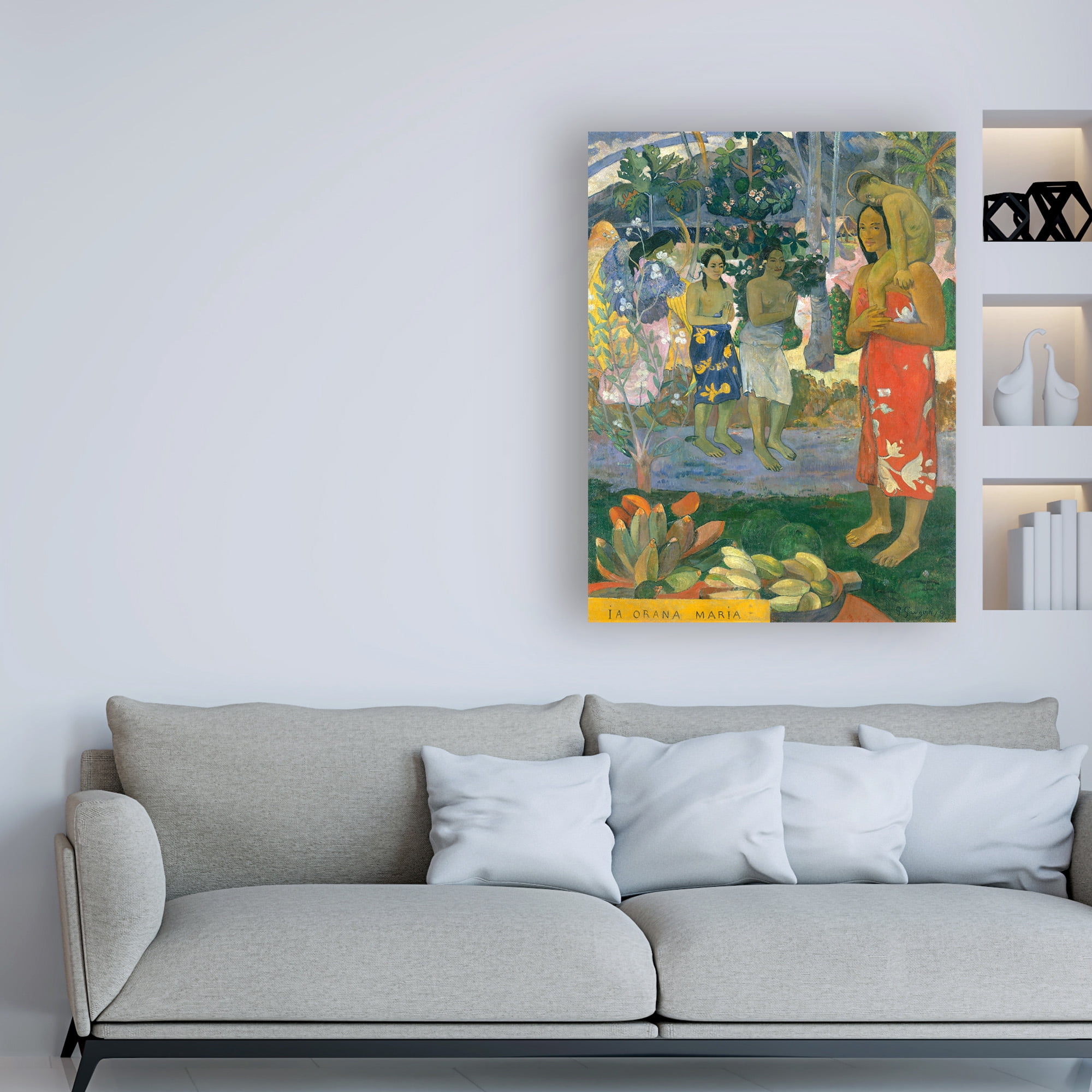 Trademark Fine Art 'La Orana Maria (Hail Mary)' Canvas Art by Paul Gauguin