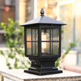thumbnail image 5 of FETCOI Vintage Aluminum Lamp Pillar Light Outdoor Garden LED Lantern Light Post Lamp, 5 of 9