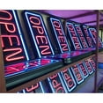 thumbnail image 3 of RECTANGULAR REAL GLASS BRIGHT NEON OPEN SIGN / LIGHT - NOT LED OPEN SIGNS - BRIGHT COLOR BIG FOR SHOP STORE BAR CAFE RESTAURANT BEER SALON BUSINESS, 3 of 6