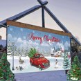 thumbnail image 4 of Binwennn Christmas Garage Door Decorations Christmas Garage Door Banner Mural Covered In 7 X 16 Foot Car Christmas Tree Pattern Garage Door Mural For Holiday Parties Canadian Flag 3x5 Polyester, 4 of 7