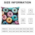thumbnail image 6 of Nawypu Donuts and Cupcakes Design Pattern，Pillow Covers Printed Throw Pillow Cases Outdoor Decorative Pillow Covers 2pc, 6 of 6