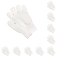 thumbnail image 1 of Monstrate Bath Glove Body Shower Scrub Gloves Elastic Reusable Men Women Massage Scrubber Skin Exfoliator Portable Household Blanco 10piezas, 1 of 6