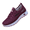 Purple, variant on Womens Winter Cushion Flats, Women's Fleece Lined Knit Sneakers Warm Slip On Walking Shoes With Laces, Comfort Cushion Platform Thermal Trainer Shoes, Winter Outdoor Non Slip Running Flat, Red 5.5