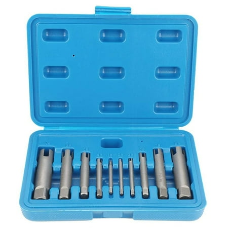 

10pcsTap Extractor 3/4Flute Broken for Head Screw Remover Durable & Sturdy Stripped Tap Extractor Set for Daily Home Rep