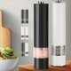 thumbnail image 1 of 2PCS Pepper Grinder Electric Salt and Pepper Grinder Set Electric Salt and Pepper Shaker Automatic Grinding Ceramic Grinding Core (Black&White), 1 of 4