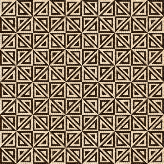 Ahgly Company Indoor Square Patterned Blood Night Red Area Rugs, 4' Square
