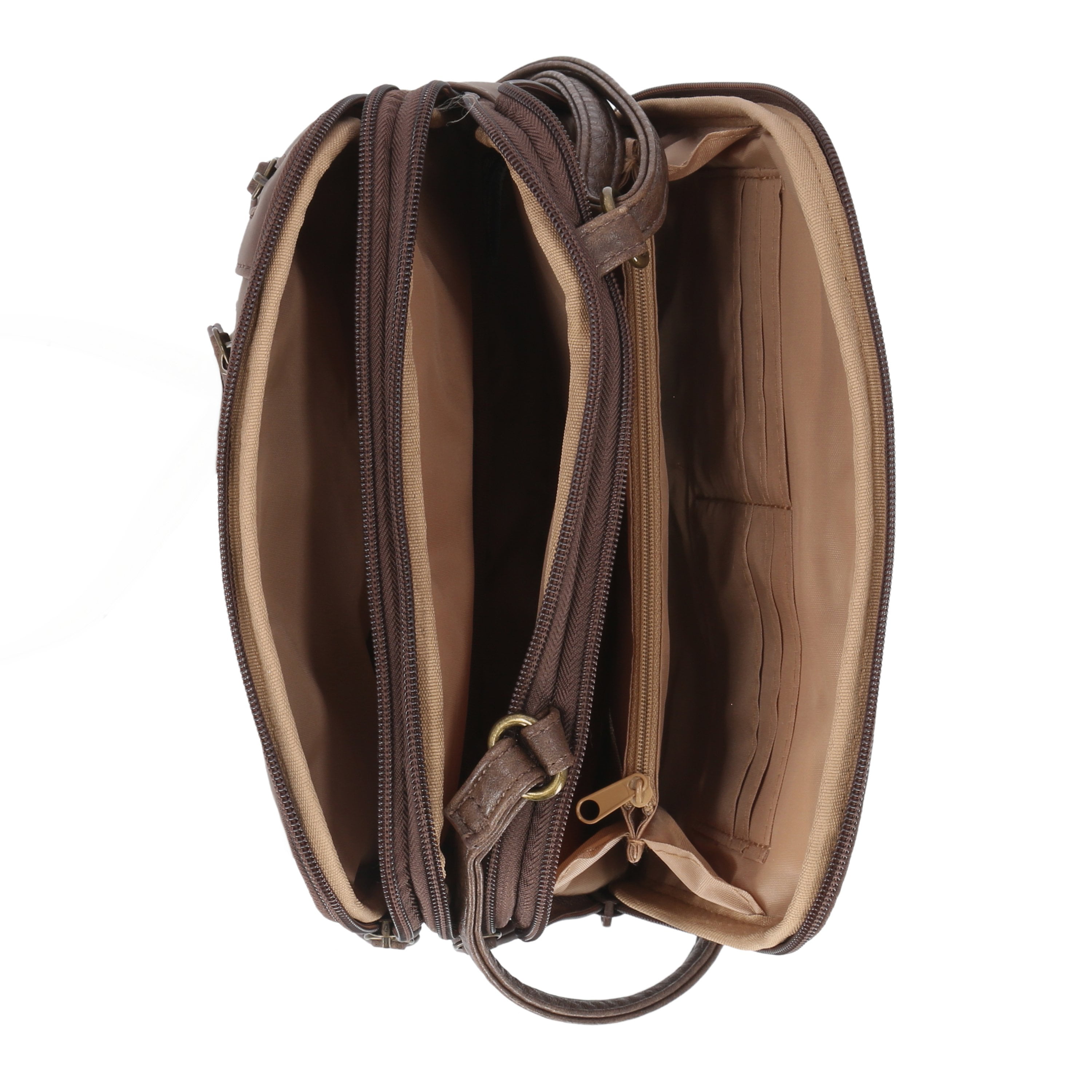 Multisac Zippy Triple Compartment Crossbody Bag for Women