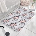 thumbnail image 3 of Pioneer Flower Floral Print Flannel Non Slip Door Rugs,Washable Door Mats Indoor,Decorative Door Mats,Dirt-Resistant and Absorbent Doormat for Entrance,Bedroom,Kitchen,Bathroom,23.5"x16", 3 of 5