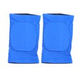 thumbnail image 1 of KAKOWELY 2 rodilleras deportivas cortas de panal, a prueba de golpes, transpirables, para baloncesto y escalada al aire libre (talla L, azul), 1 of 4