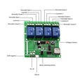 thumbnail image 4 of Riwcyla eWeLink Smart Remote Control Wireless Switch Universal Module 4ch DC 5V Wifi Switch Timer Phone APP Remote Control Support Home Voice Control for Smart Home, 4 of 6