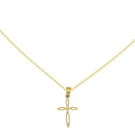 14kt Yellow Gold Passion Cross Charm