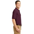 thumbnail image 3 of Port Authority Adult Male Men Plain Short Sleeves Polo Maroon 4X-Large Tall, 3 of 6