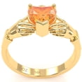 thumbnail image 5 of Claddagh Citrine Ring In Solid 14k Yellow Gold, 5 of 6