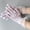 White, variant on Women's Sheer Lace Floral Gloves Wrist Length Short Vintage Breathable Gloves for Bridal Wedding Tea Party Events Halloween White One Size