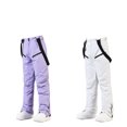 thumbnail image 5 of Women's and Men's Ski Pants Windproof Waterproof Snowboarding Pants Winter Outdoor Warm Snow Sports Pants Men Women Skiing Pants (PURPLE,S), 5 of 7