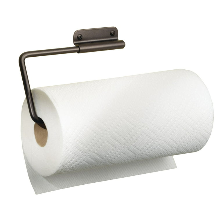 Vicseed Adjustable Paper Towel Holder Under Cabinet One Hand Tear Off Paper Towel Holder Wall Mount Versatile Rotatable Paper Roll Holder for Kitche