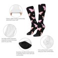 thumbnail image 3 of Fotbe Gradient Butterfly Calcetas Divertidas Estampadas para Hombre y Mujer, Calcetas de Algodón hasta la Rodilla para Caminar, Correr, Enfermería y Embarazo, 3 of 6