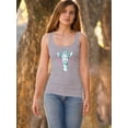 thumbnail image 2 of Giraffe With Glasses Racerback Tank Women -Image by Shutterstock, Female Small, 2 of 4