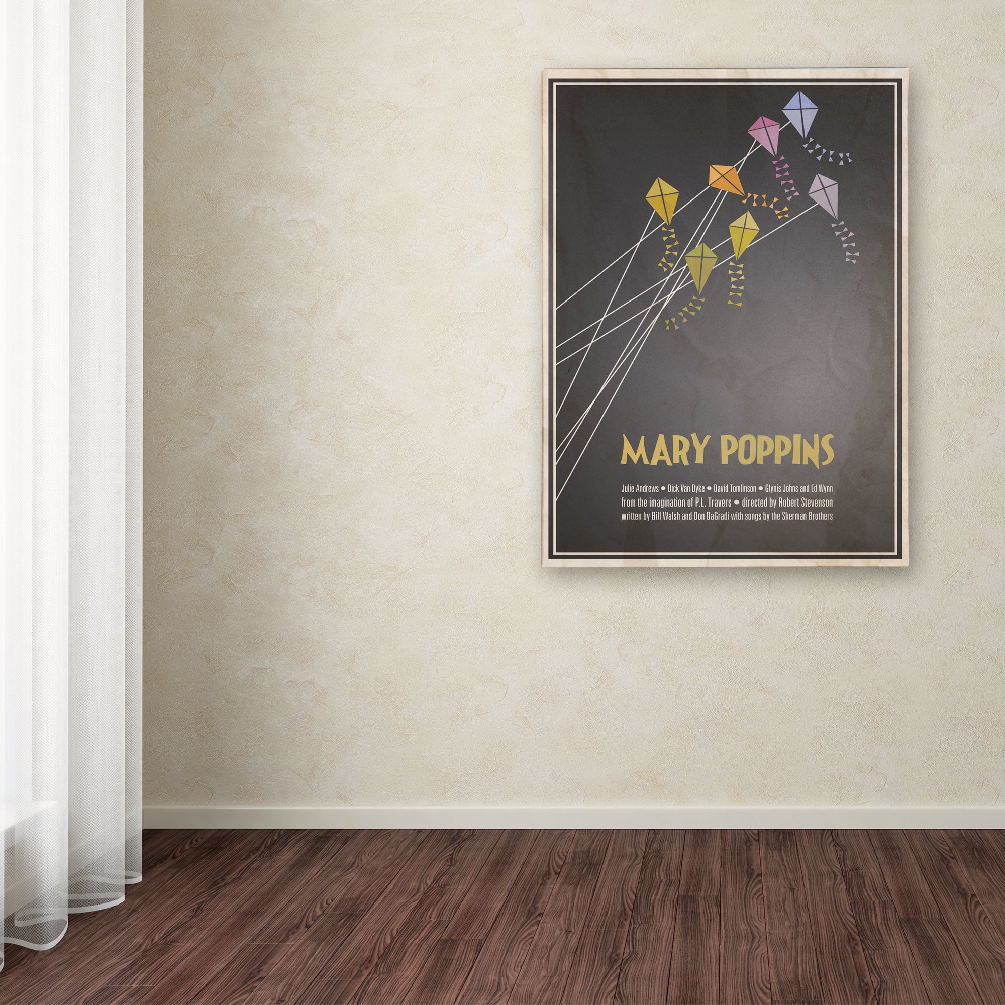 Trademark Fine Art 'Mary Poppins' 16" x 24" Canvas Art (MR0021-C1624GG)