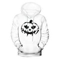 thumbnail image 4 of Sudadera con capucha de Halloween para hombre, informal, de moda, con cuello redondo, estampado, manga larga, blusa de poliéster, 4 of 5