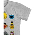 thumbnail image 5 of Sesame Street Mens Classic Shirt Elmo Cookie Monster Big Bird Tee T-Shirt Heather Grey, XX-Large, 5 of 7
