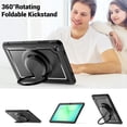 thumbnail image 7 of FJLBDE Case for Samsung Galaxy Tab A11+ Plus 11 Inch 2025/A9+ Plus 2023 with 360 Rotating Stand, Shoulder Strap, Heavy Duty Shockproof Cover, Black, 7 of 7