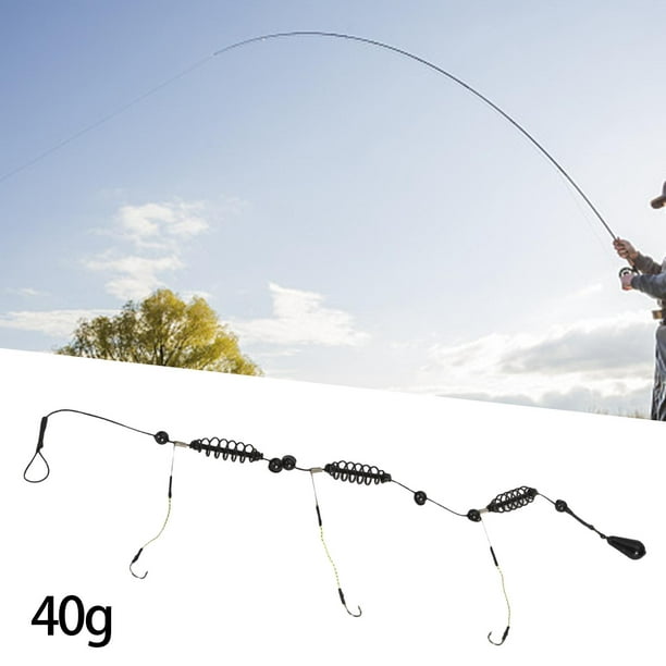 Fishing Feeder Cage and Weights Fishing Rigs Carp Fishing Spring Feeder 40g  