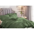 thumbnail image 4 of DNG Creations 1 Piece Vintage Ruffle Pattern Comforter Set Premium Ultra Soft 550 GSM All Season ( Twin/Twin XL Size ) 100% Egyptian Cotton Solid Moss Colour, 4 of 8
