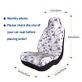 thumbnail image 5 of Cauagu Orchids Flowers Print Car Seat Covers,Universal Automotive Seat Covers Car Seat Protectors Easy to Install Car Cover Car Accessories Auto rucks Van & SUV-2 PCS, 5 of 9