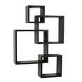 thumbnail image 1 of Danya B Étagères Cubes Entrecroisées - Espresso, 1 of 2