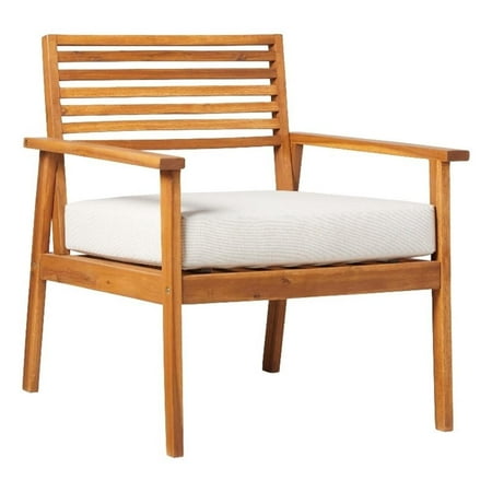 Modern Solid Wood Outdoor Zander Club Chair - Brown