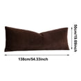 thumbnail image 3 of Cozy Striped Corduroy Lumbar Pillow, Soft Decorative Square Throw Pillow for Sofa Couch Bedroom Car Decor, 19.6x54.3 Inch, 3 of 4